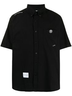 AAPE BY *A BATHING APE® рубашка с короткими рукавами и нашивкой-логотипом