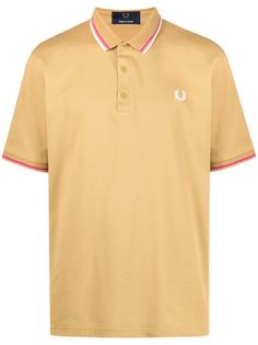 FRED PERRY рубашка поло с вышитым логотипом