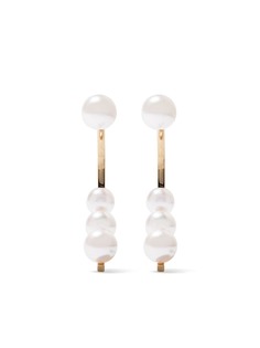 TASAKI серьги Kinetic из желтого золота с жемчугом
