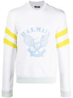 Balmain толстовка с вышитым логотипом