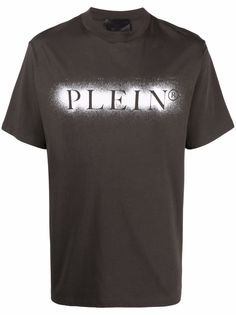 Philipp Plein футболка с эффектом разбрызганной краски и логотипом
