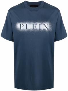 Philipp Plein футболка с эффектом разбрызганной краски и логотипом