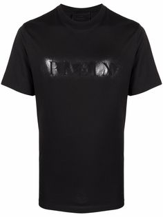 Philipp Plein футболка с эффектом разбрызганной краски и логотипом