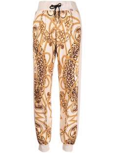 Philipp Plein флисовые спортивные брюки с жаккардовым узором