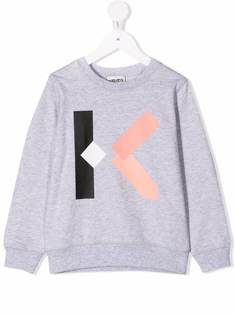 Kenzo Kids толстовка с круглым вырезом и логотипом