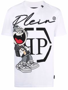 Philipp Plein футболка с графичным принтом и логотипом