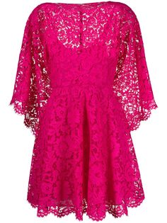 Valentino кружевное платье мини
