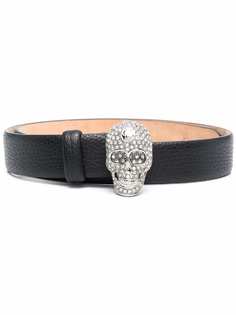 Philipp Plein ремень Iconic Plein с декором Skull