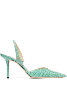 Jimmy Choo туфли Thandi 85 со змеиным принтом