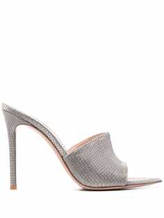 Gianvito Rossi босоножки с эффектом металлик