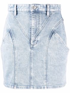 Isabel Marant джинсовая юбка мини со вставками