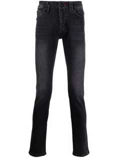 Philipp Plein узкие джинсы с вышивкой
