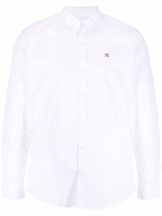 Maison Kitsuné рубашка с вышитым логотипом