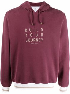 Brunello Cucinelli худи Build Your Journey с принтом