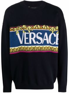 Versace джемпер с логотипом