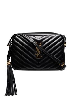 Saint Laurent маленькая сумка через плечо Lou с декором Monogram