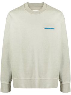 Jil Sander толстовка с брошью Never Fade Away