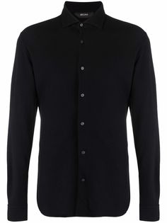 Z Zegna рубашка с косым воротником