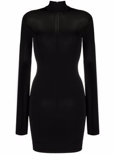 Mugler короткое платье с вырезом
