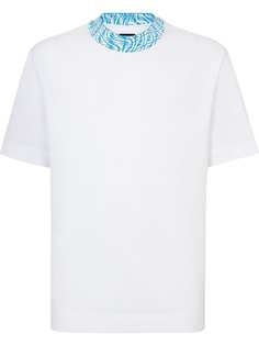 Fendi футболка с принтом FF Vertigo на воротнике