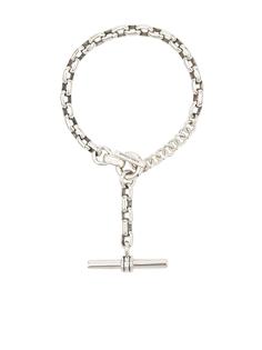 Bottega Veneta серебряный цепочный браслет