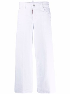 Dsquared2 укороченные джинсы широкого кроя