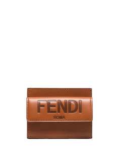 Fendi клатч с тисненым логотипом