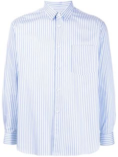 Comme Des Garçons Shirt рубашка в полоску с длинными рукавами