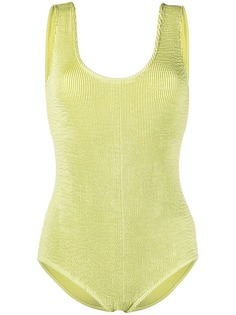 Bottega Veneta купальник в рубчик с открытой спиной