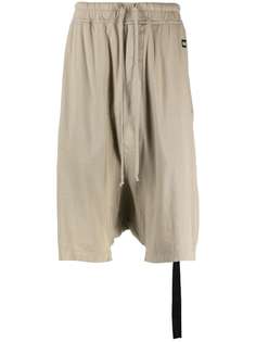 Rick Owens DRKSHDW брюки с низким шаговым швом и нашивкой-логотипом