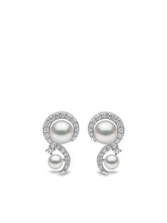 Yoko London серьги Trend из белого золота с жемчугом и бриллиантами