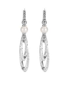 John Hardy серебряные серьги-подвески Classic Chain