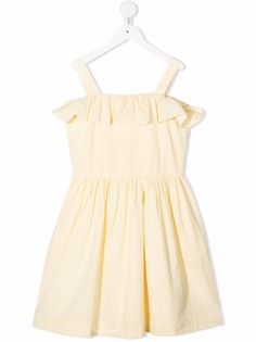 Ralph Lauren Kids полосатое платье с оборками