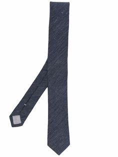 Eleventy фактурный галстук с заостренным концом