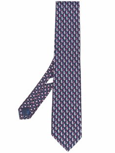 Salvatore Ferragamo галстук с принтом