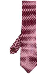 Salvatore Ferragamo галстук с узором Gancini