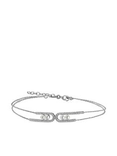 Yoko London браслет Sleek из белого золота с жемчугом и бриллиантами