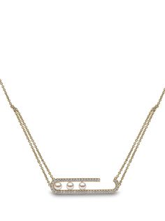 Yoko London колье Sleek из желтого золота с жемчугом и бриллиантами