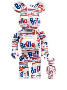 Medicom Toy фигурки Andy Warhol Brillo 100% + 400% из коллаборации с Be@rbrick