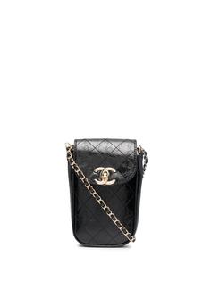 Chanel Pre-Owned стеганая сумка через плечо 2000-х годов с логотипом CC
