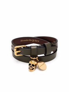 Alexander McQueen браслет с декором Skull