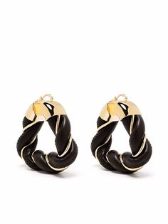 Bottega Veneta треугольные серьги-кольца