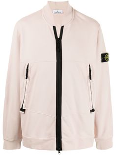 Stone Island бомбер с нашивкой-логотипом