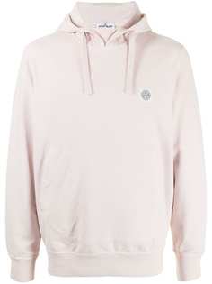 Stone Island худи с кулиской и нашивкой-логотипом