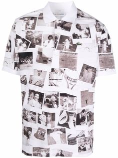 Lacoste рубашка поло с принтом из коллаборации с Polaroïd