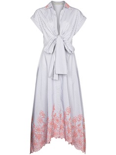 Silvia Tcherassi платье миди Rigone в полоску
