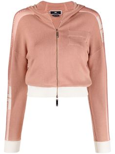 Elisabetta Franchi укороченный кардиган с капюшоном