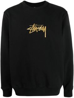 Stussy толстовка с вышитым логотипом