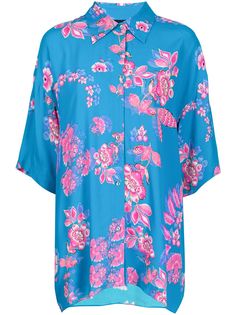 Cynthia Rowley рубашка Cabana с цветочным принтом