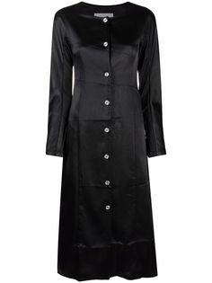 Jil Sander платье миди с длинными рукавами